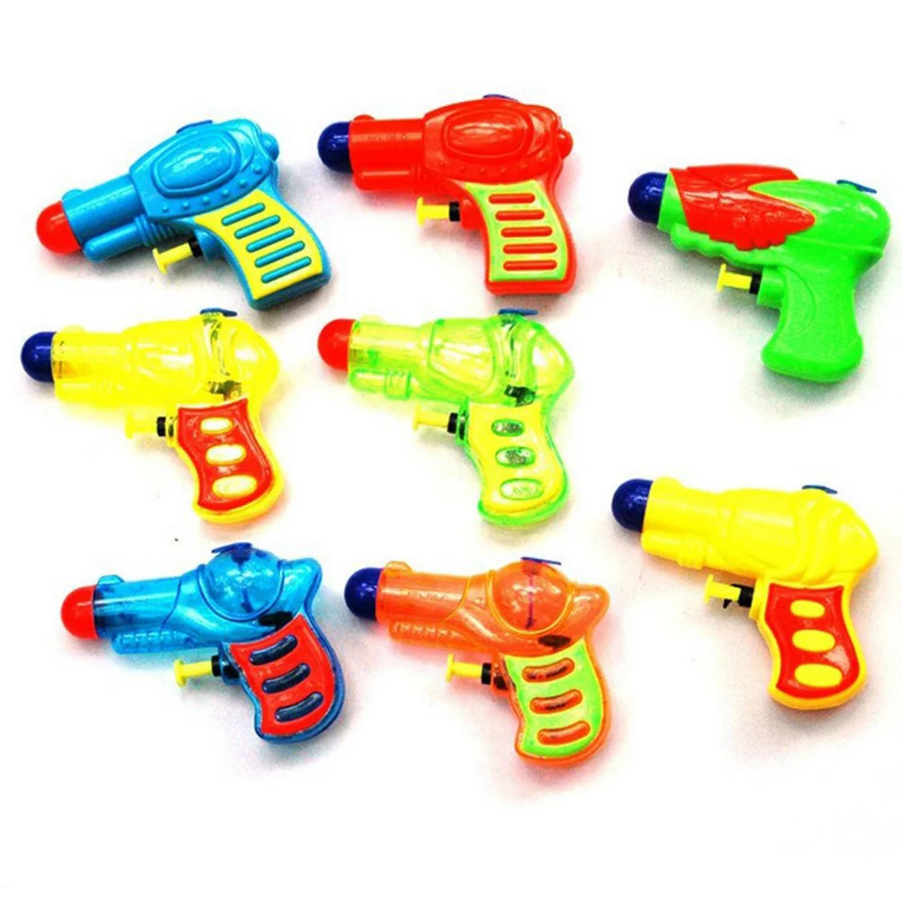 

10PCS Summer Beach Mini Playing Game Fun Squirt Guns Soaker Guns for Kids Seaside Water Fight Random Color