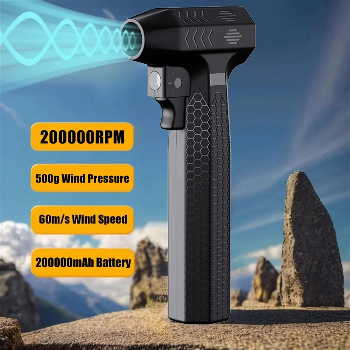 

ABXHH Новый турбореактивный вентилятор 60 м/с 200000 Электрический вентилятор об/мин, высокоскоростной турбо-сильный вентилятор, перезаряжаемый через USB, мощный пылеочиститель