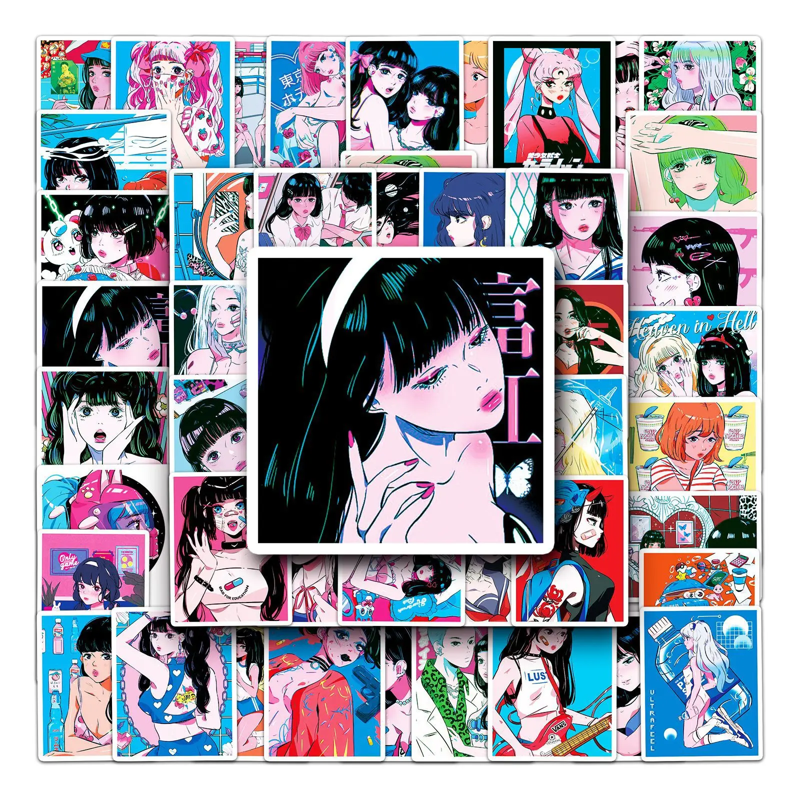 

Стикеры для скейтборда, гитары, 10/30/50 шт.