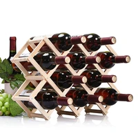 creative collapsible wine bottle holders practical living room decorative cabinet wooden red wine display storage storage racks