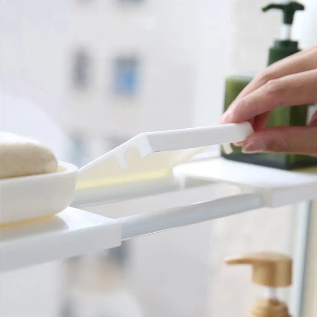 

Windowsill Retractable Partition Kitchen Cupboard Storage Telescopic Rack Layered Storage Rack Partition Board