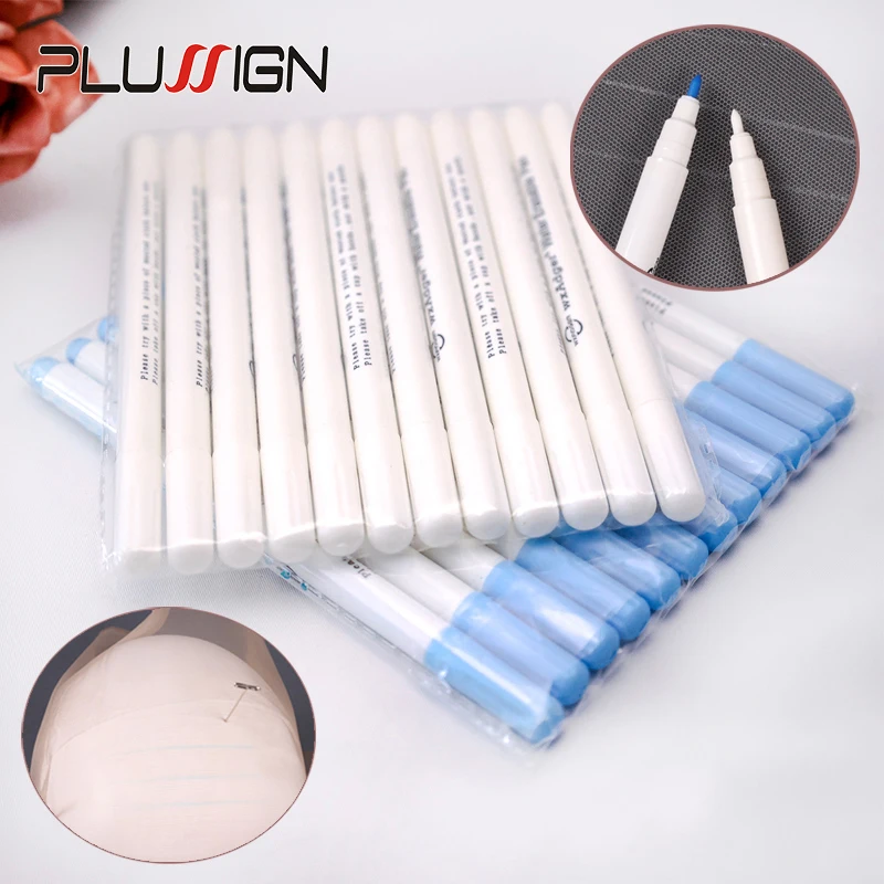Water Soluble Ink Pen For Quilting Wig Making Tools Disappearing Ink Pen Sewing Fabric Markers Tracing Tools Water Erasable Pen
