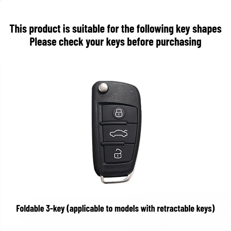 Фото Для Audi A4 B7 A6 C5 C6 A1 A3 8P TT Q3 Q2 Q7 TTS R8 S3 S6 RS3 RS6 Аксессуары Силиконовые колпачки для автомобильных ключей Чехол Брелок-брелок №2