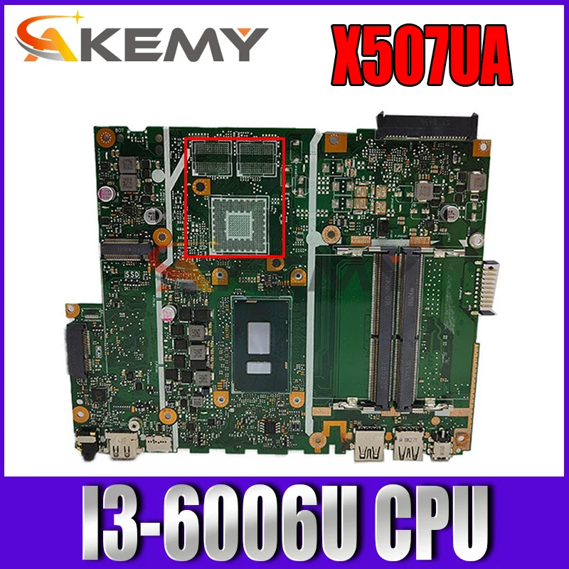 

X507UB /X507UA MAIN BOARD For Asus X507U X507UB X507UBR X507URA Y5000UB Laptop Motherboard With I3-6006U 100% test well