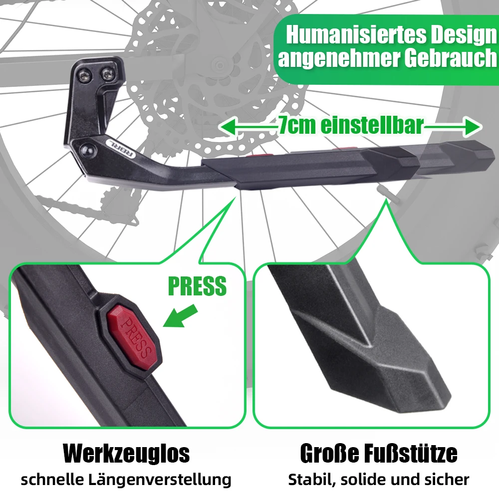 Подставка для велосипеда RBRL прочная подставка регулируемая утолщенная боковая