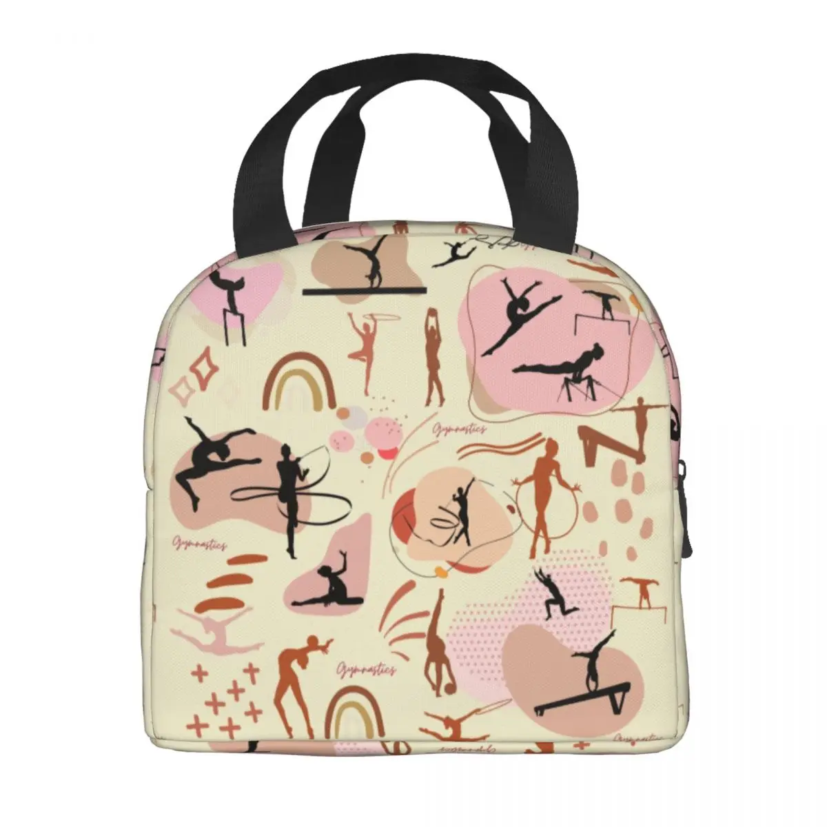 Изолированная сумка-тоут для обеда танцев художественной гимнастики женщин