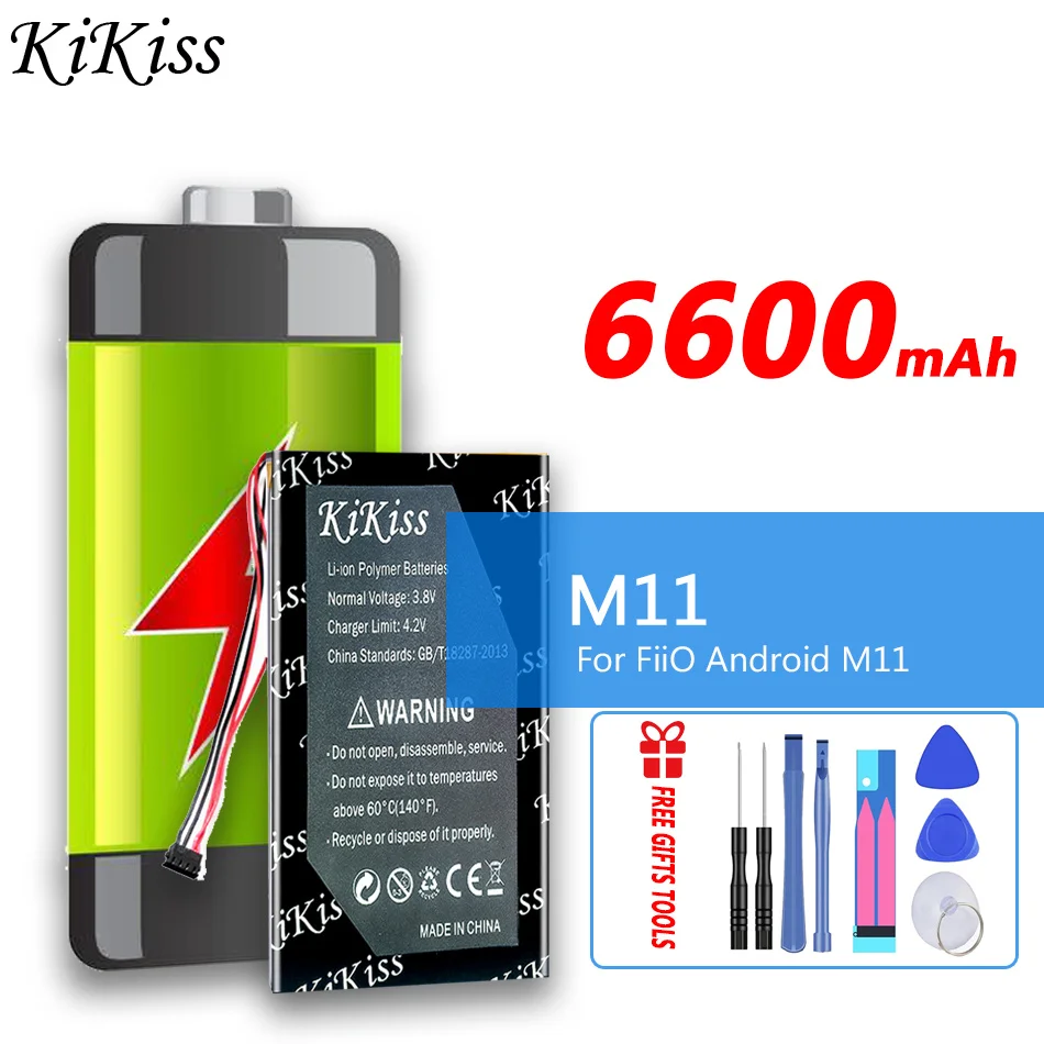 Аккумулятор KiKiss M 11 на 6600 мА · ч для музыкального MP3-плеера FiiO M11 Pro M11Pro