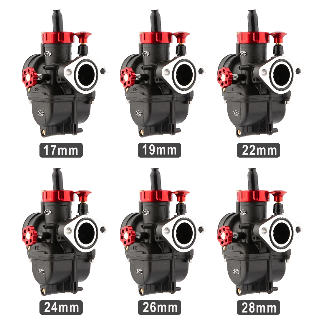 Карбюратор с карбюратором PE17 19 22 24 26 28 мм для Yamaha Kawasaki Honda 2T 4T фланцевый двигатель