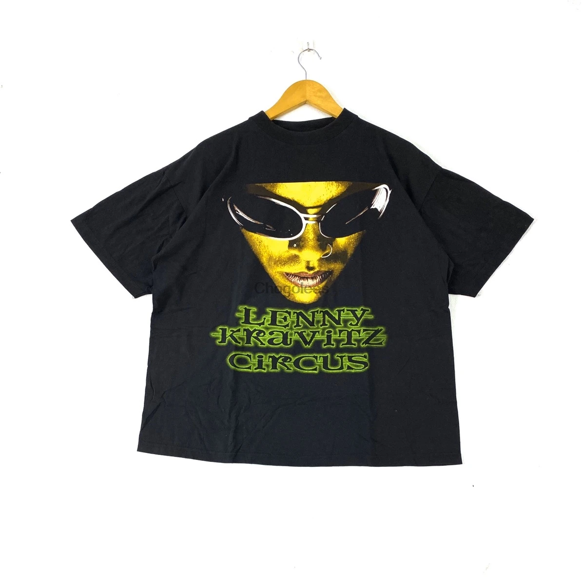 Мужская Винтажная Футболка 1995 lenny kravitz цирк рок певец альбом футболки |