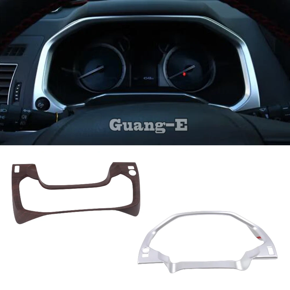 

For Toyota Prado FJ150 2018 2019 Car Accessories Stick Detector Dashboard Meter Instrument Panel Gauge Frame Molding Trim Part