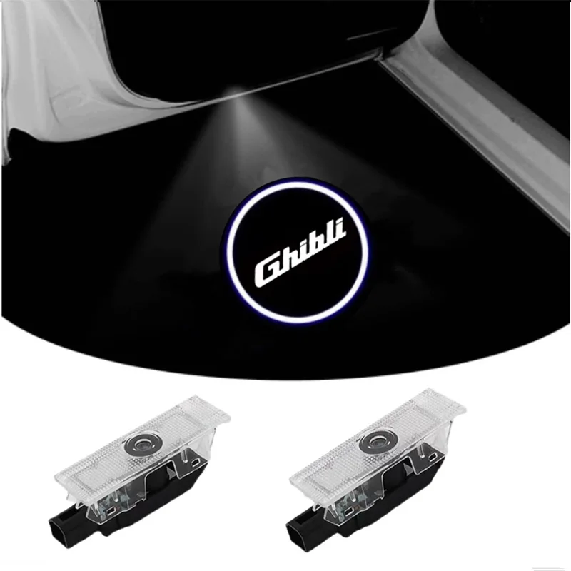 2X светодиодный проектор с логотипом лампа для автоматической двери призрачный