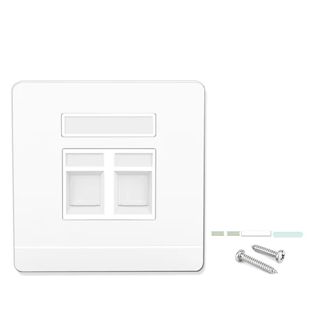 Настенная пластина ZoeRax 86 Tpye с одним разъемом, настенные пластины для RJ45 Keystone Jack и модульные вставки