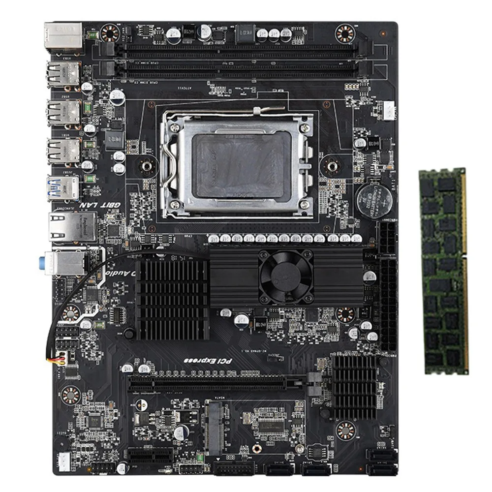 

For AMD X89 Motherboard with ECC DDR3 8G 1333Mhz RAM USB 3.0 for AMD Opteron CPU for Desktop Computer Game Motherboard