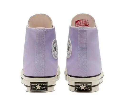 Original Converse Chuck Taylor All Star men and women unisex Skateboarding Daily Leisure High purple flat canvas Shoes