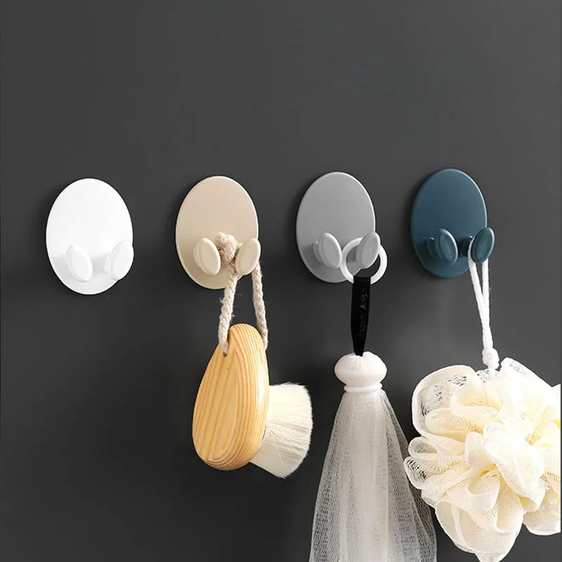 

2 шт., Пластиковые самоклеящиеся вилки овальной формы