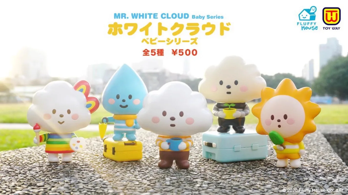 Оригинальные игрушки Gashapon симпатичная капсула аниме мистер белое облако капля