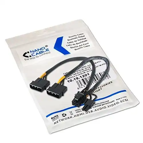 Кабель питания для tarjeta grafica 2x MOLEX a PCI-E 0 20 M Neg | Электроника