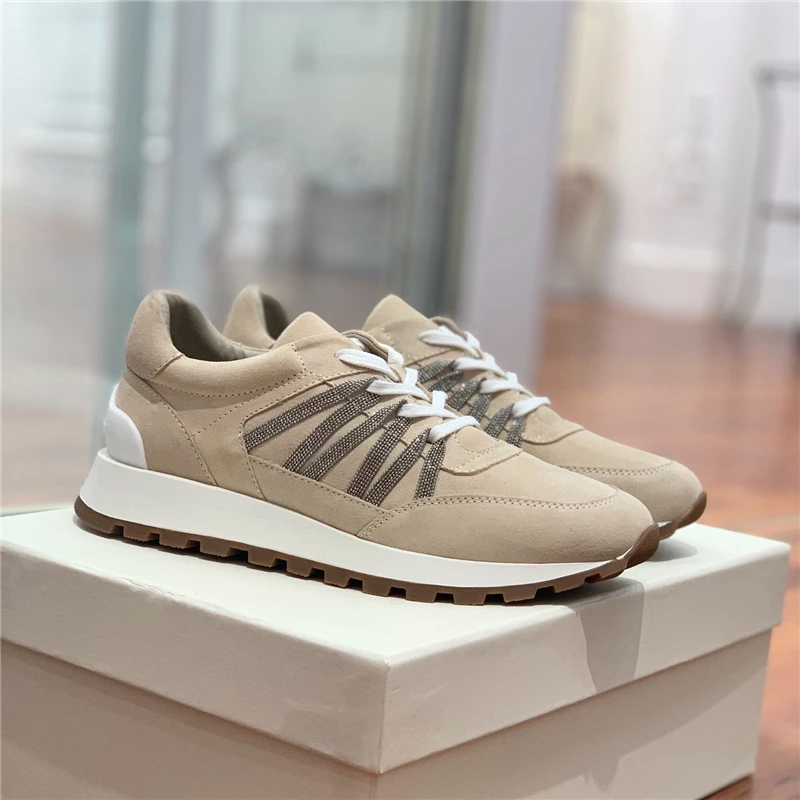 Spring New Style Suede Strap Forrest Gump Jogging Shoes Women's Summer Walking Fashion Lightweight Flat Casual Sneakers loafers