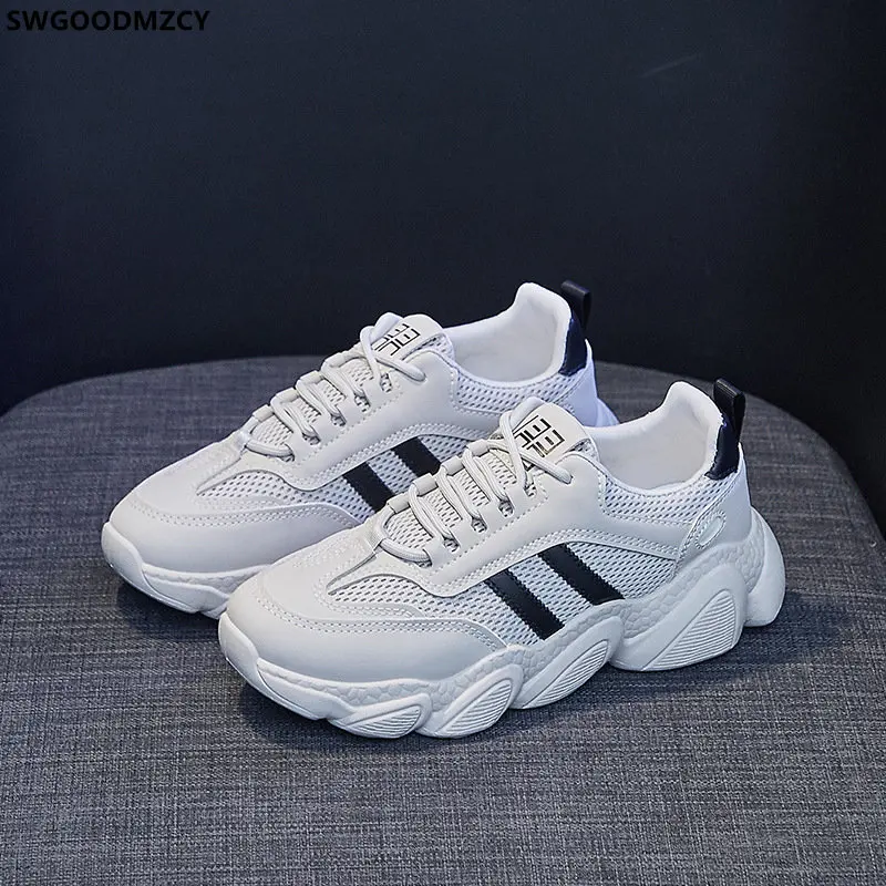 Кроссовки женские на платформе повседневная обувь для бега роскошные кеды