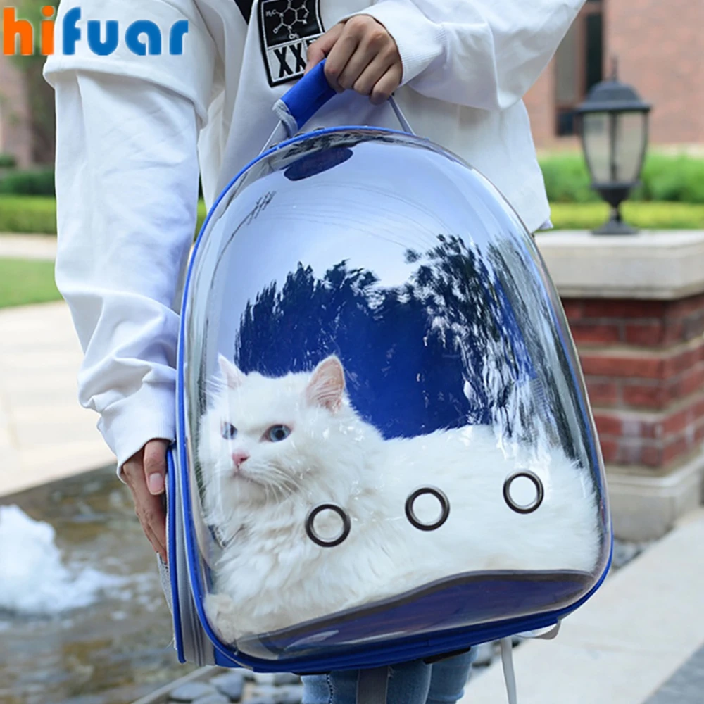 

New Cat Carrier Bags Breathable Pet Carriers Small Dog Backpack Travel Space Capsule Cage Pet Transport Bag Carrying For Cats