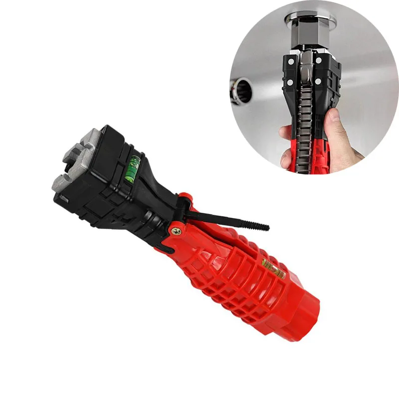 

Профессиональный универсальный инструмент для ремонта раковины с двойной головкой, 18 в 1