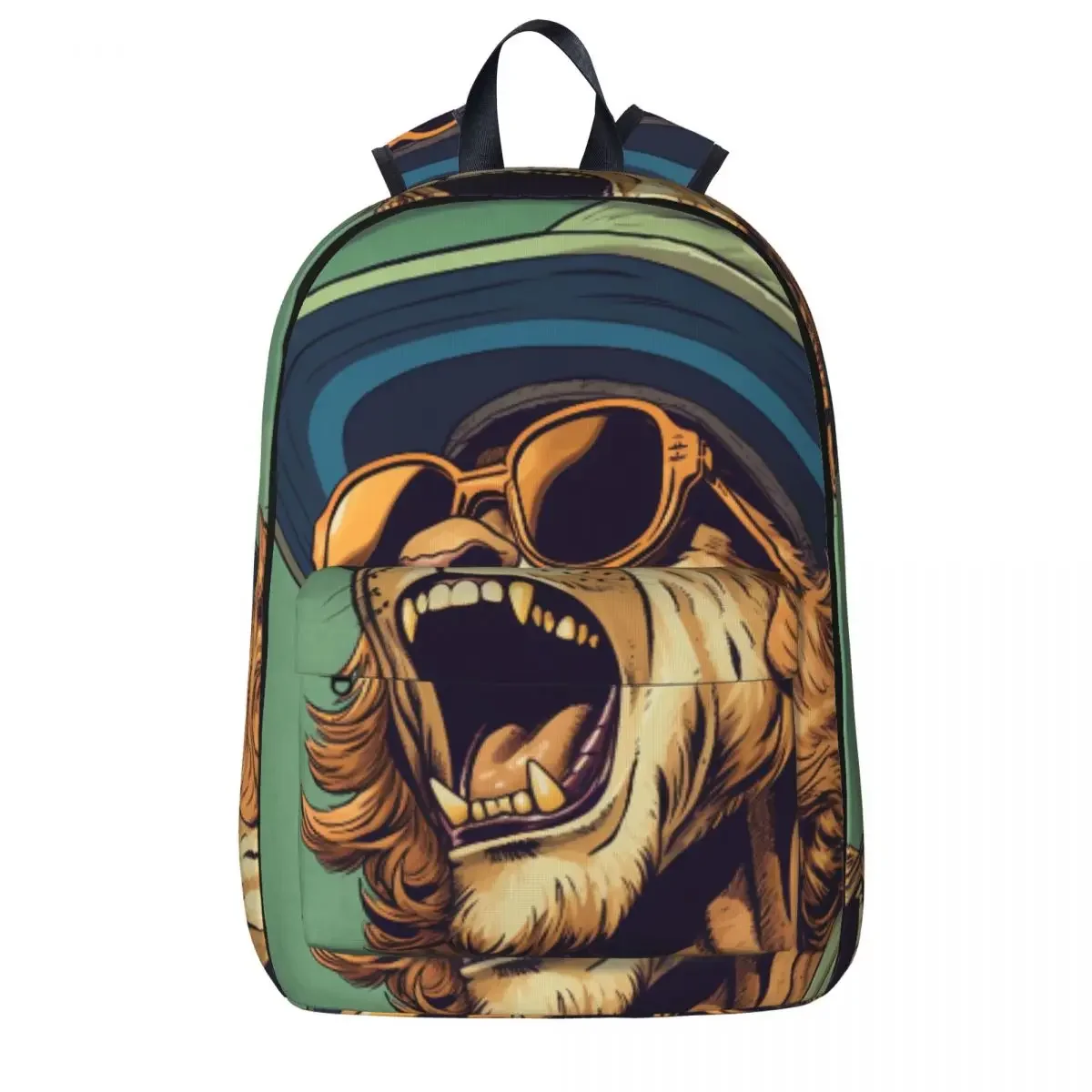 

Lion Backpack Laughing Teen Polyester College Backpacks Breathable Leisure School Bags Rucksack