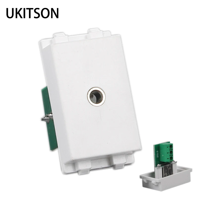 

Free Solder 3.5mm Audio Earphone Slot Socket 23x36mm Headphone Wire Connector Sound Headset Jack Plug Module