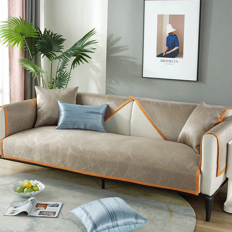 

Летняя технология, Крутое ощущение, подушка для дивана из ледяного шелка, простой современный чехол для дивана, крутой коврик, чехол для сид...