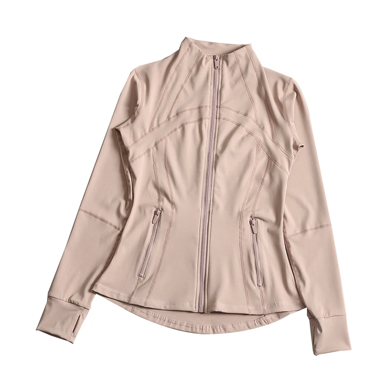 Женская тренировочная одежда с длинными рукавами спортивная верхняя со стоячим