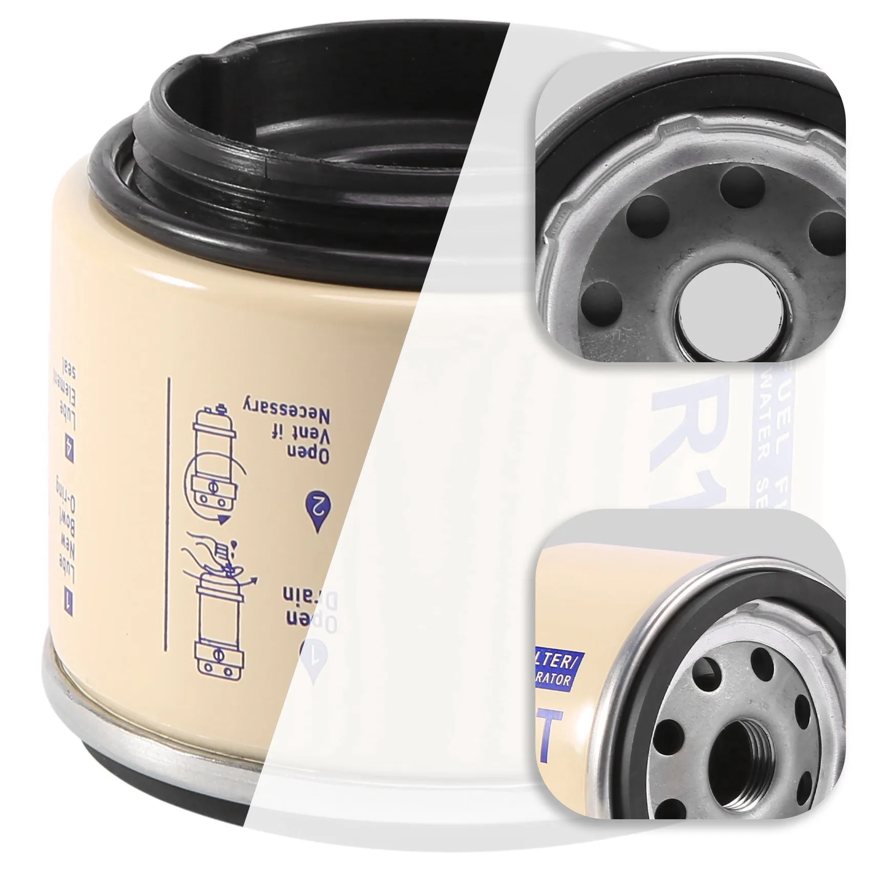 Топливный/Водяной сепаратор R12T фильтр двигателя для 40R 120AT S3240 NPT ZG1/4-19