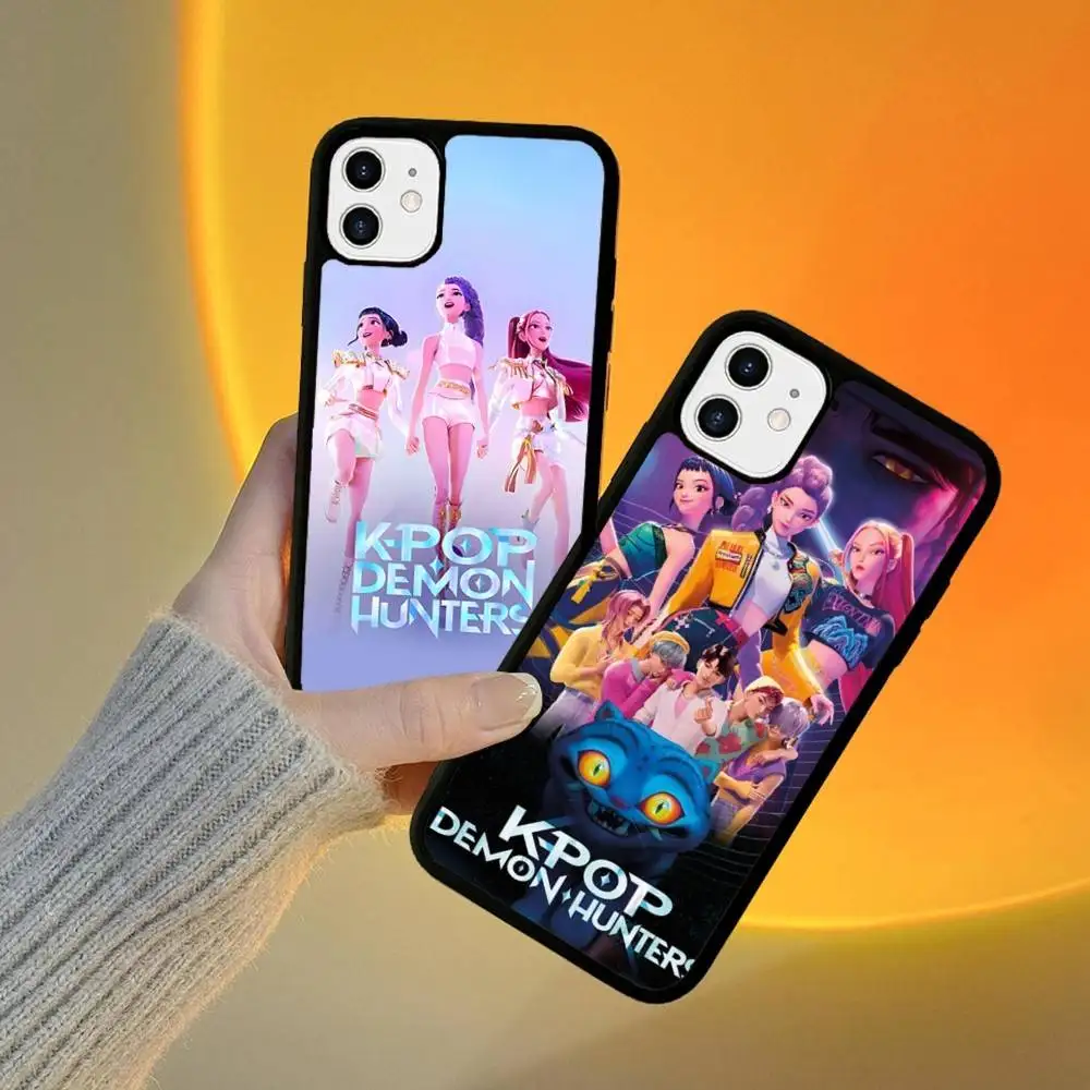 Фото Популярный чехол для телефона KPop Movie D-Demon H-Hunters из PC+TPU для iPhone 11 12 13 14 15 16 17 Plus Pro Max №4