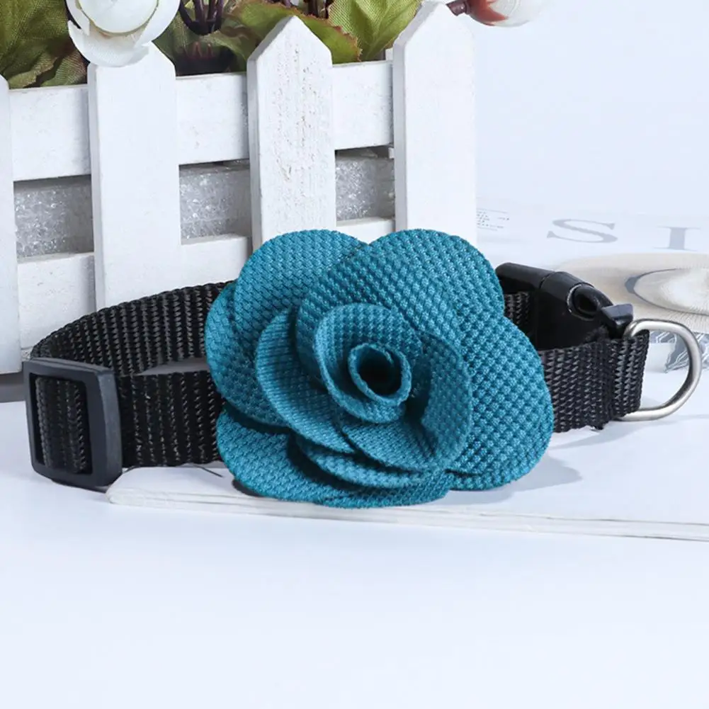 

Прочный ошейник для собак, Мягкий Нейлоновый веревочный ошейник для кошек, Цветочный декор, ремешок для шеи для собак и кошек