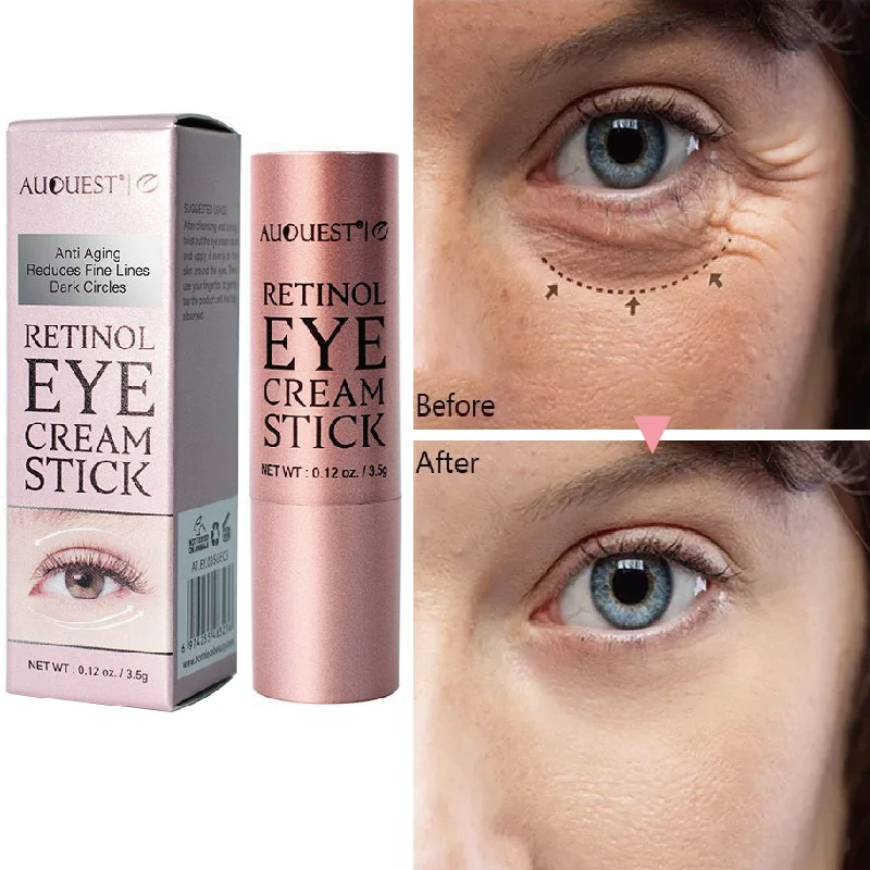 

Retinol A Alcohol Essence Eye Cream Stick Removes Eye Bags Fades Dark Circles Anti-Aging Moisturizing Brighten Tighten Skin Care
