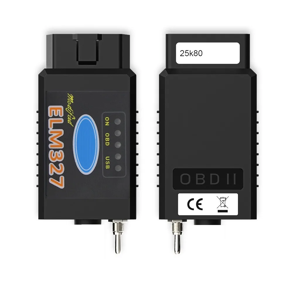 10 шт./лот ELM 327 PIC18F25K80 OBD2 Bluetooth V1.5 OBDII считыватель кодов диагностический сканер для