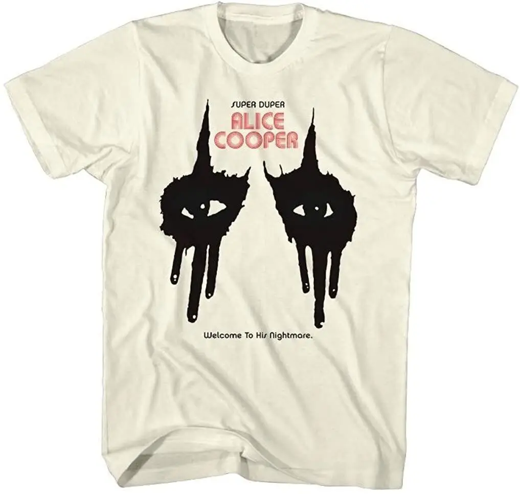 Редкая белая забавная футболка Alice Cooper размеры от S до 5XL FA650 длинные или Короткие