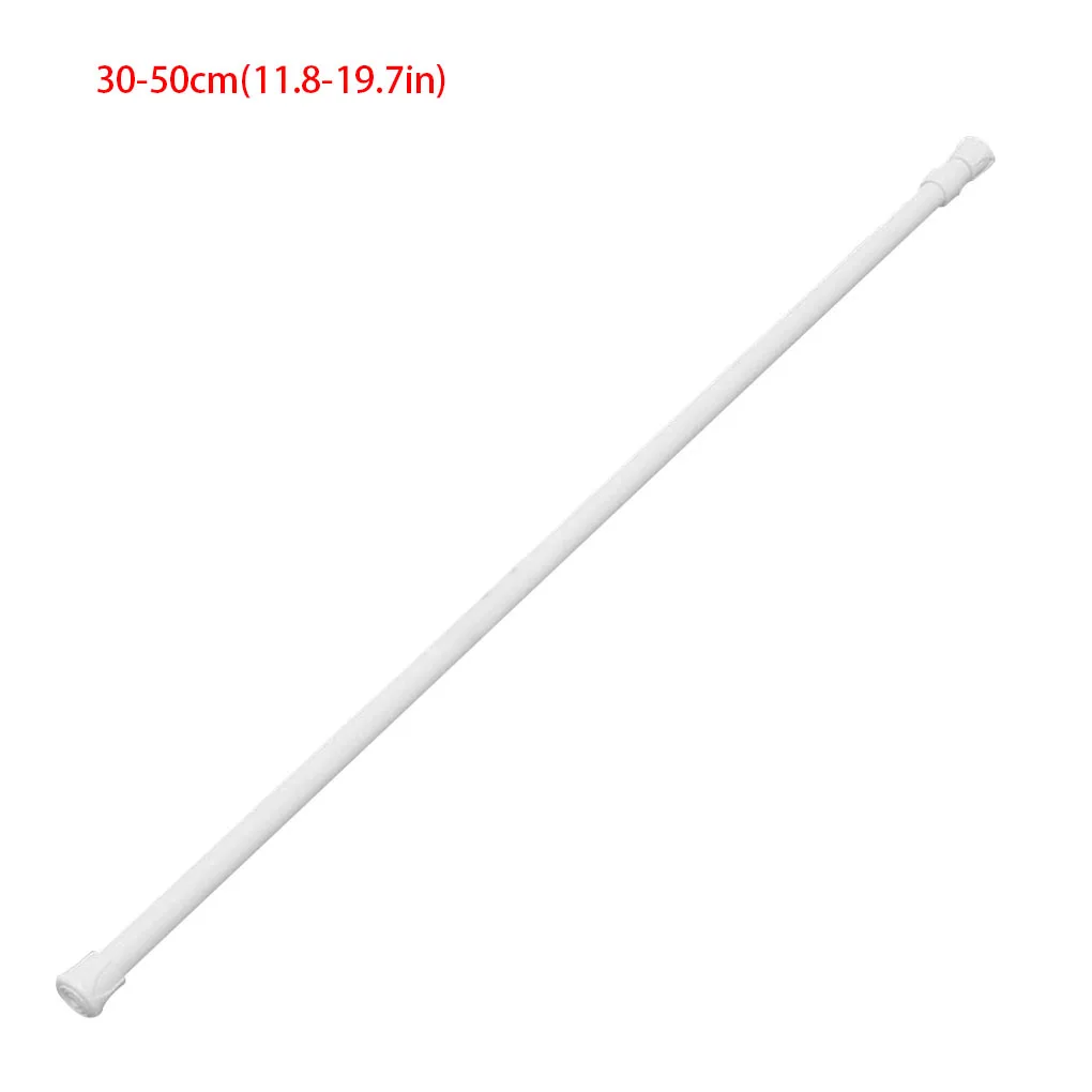 

1pc 1.3cm Diameter Adjustable Extendable Bathroom Hanging Shower Curtain Rods Telescopic Pole Rod Hanger For Curtain Wardrobe