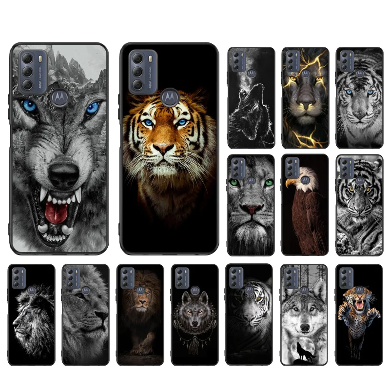 

Wolf Bird Tiger Eagle Phone Case for Motorola E7 Plus E32 E20 E40 Edge 20 Lite G22 G52 G20 G30 G100 G60 G50 G10 G Pure G Stylus