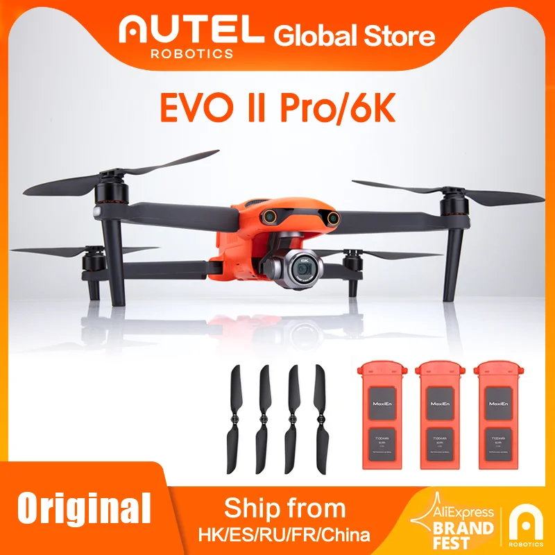 

Autel Original EVO II/Pro 6K RC Camera Drone V2 Dual Frequency 3-Axis Gimbal 9KM 40 min Flight Quadcopter 1” CMOS 60fps HD Video