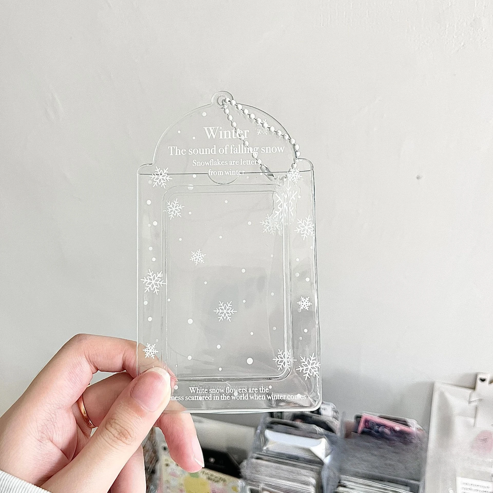 Прозрачный держатель для фотокарт Kawaii House