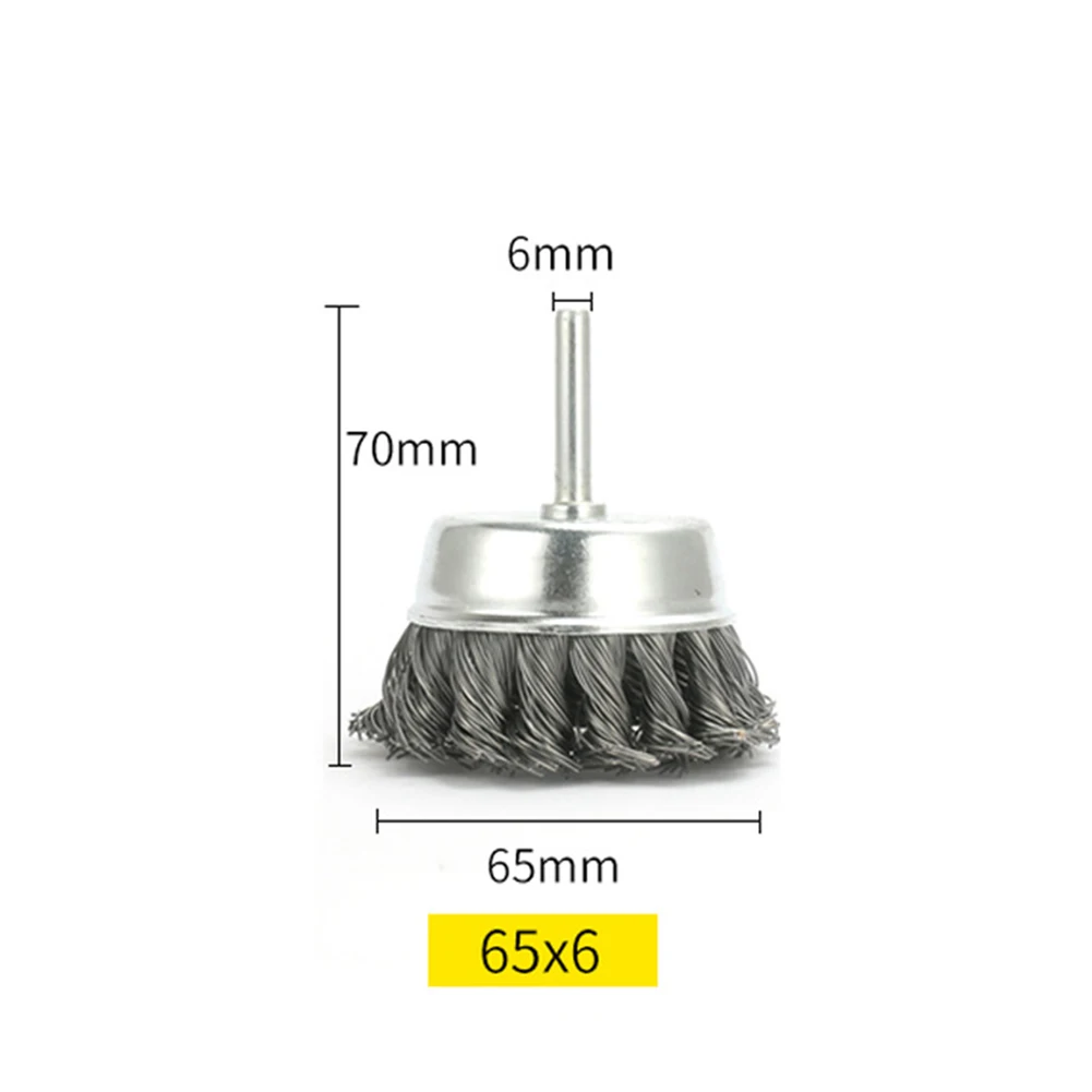

1PC Steel Wire Wheel Brushes Rust Removal Polishing Tool Deburring Derusting Brush For Rust Removal Deburring Polishing Brush