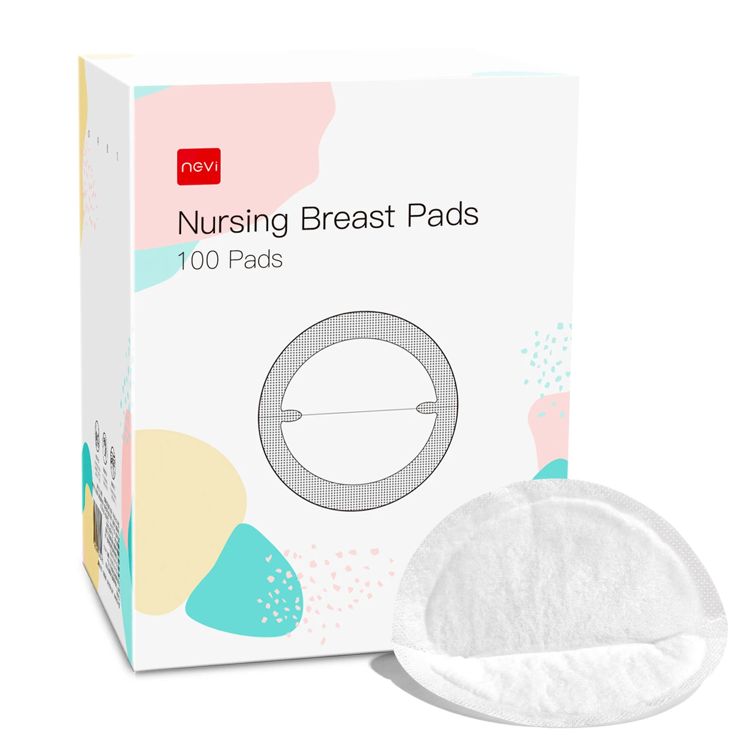 NCVI 4D Air одноразовые грудные прокладки для кормящих Для женщин-ультратонкие прокладки для грудного вскармливания молока (100 шт.) от AliExpress WW
