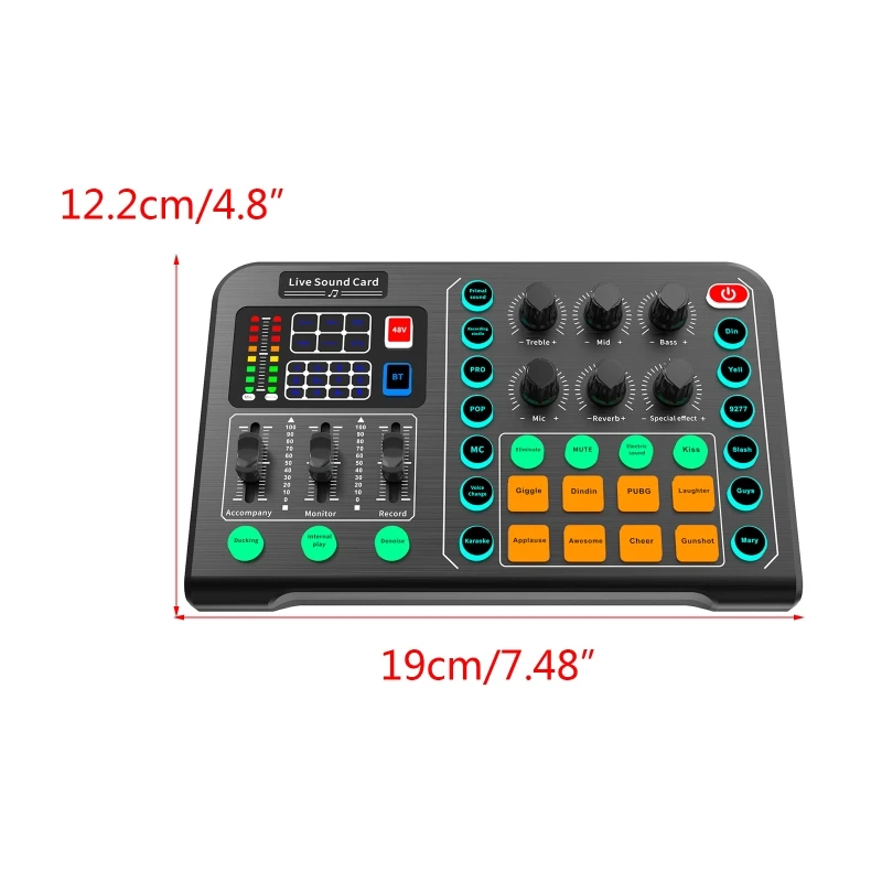 2022 New M6 Live Sound Card Sound board Sound Effect Board Mixer for Live Broadcast