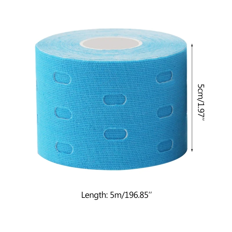 

Kinesiology Tape, 5m Roll Sports Tape for Exercise, Elastic Water Resistant Sports Injury Tape to Relieve Muscle Pain