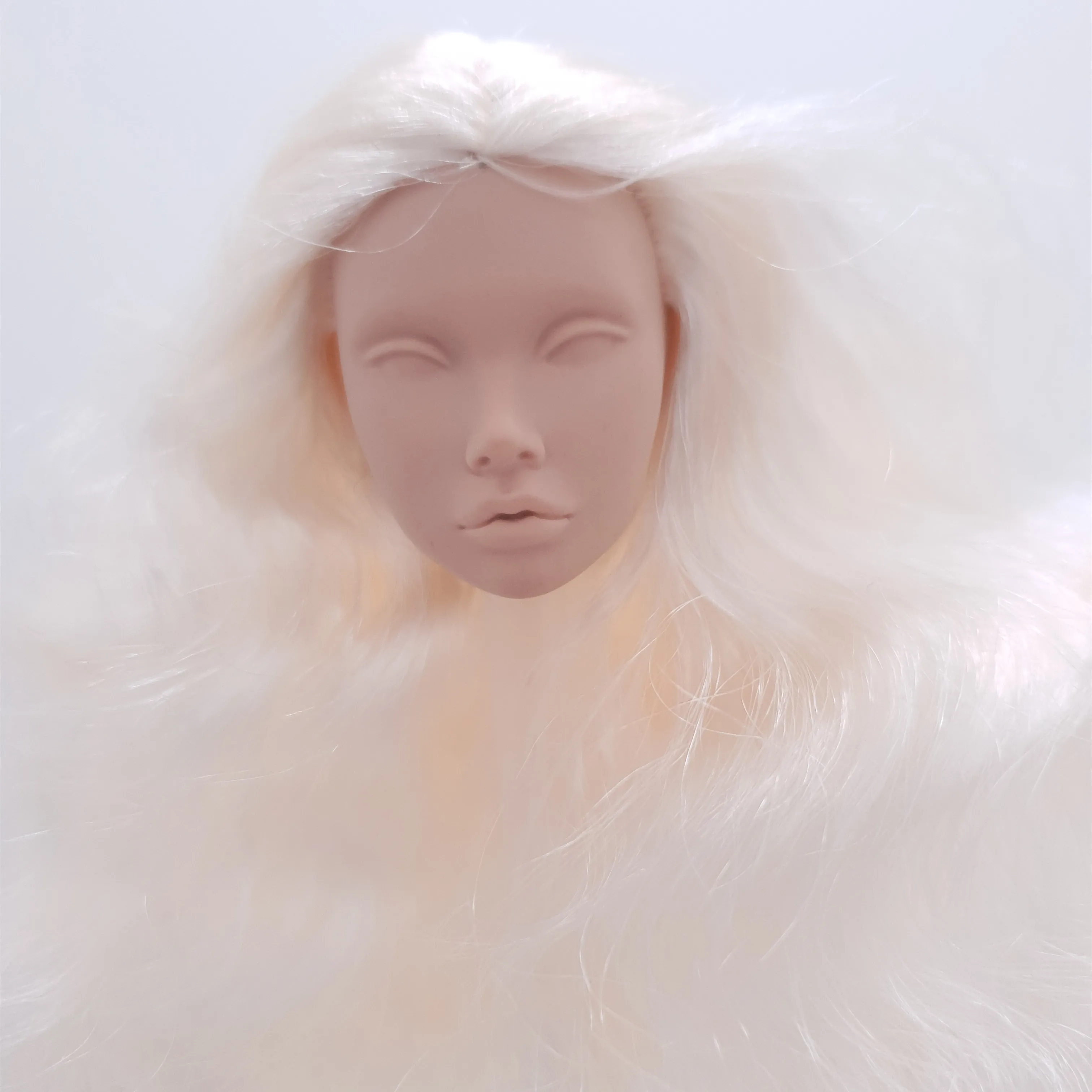 

Модное лицо королевских Маков Паркера, белое лицо, светлые волосы в масштабе 1/6, целостная Кукольная голова