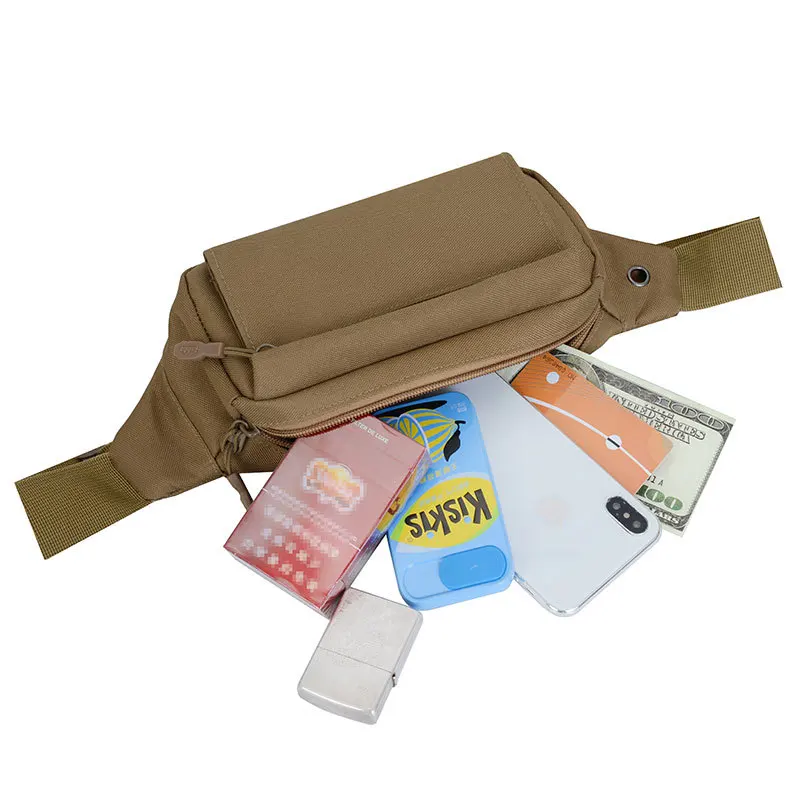 SPIDOR men small waist bag anti theft mini travel bag outdoor sports cell phone key bag running belt pack with earphone jack