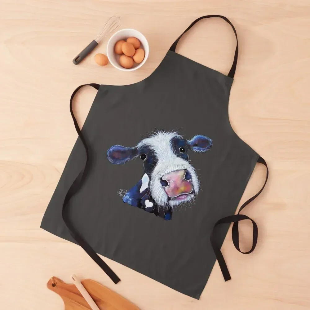 COW PRiNT' BERTHA BEETROOT oN GReY' BY SHiRLeY MacARTHuR Фартук Женские платья Нагрудник для кухни