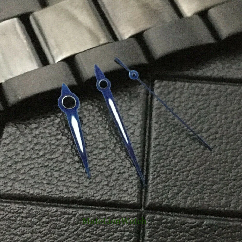 Модель NH35 NH36 Новое поступление синие стрелки часов для механизма 7s26 4r35 7009 зеленый