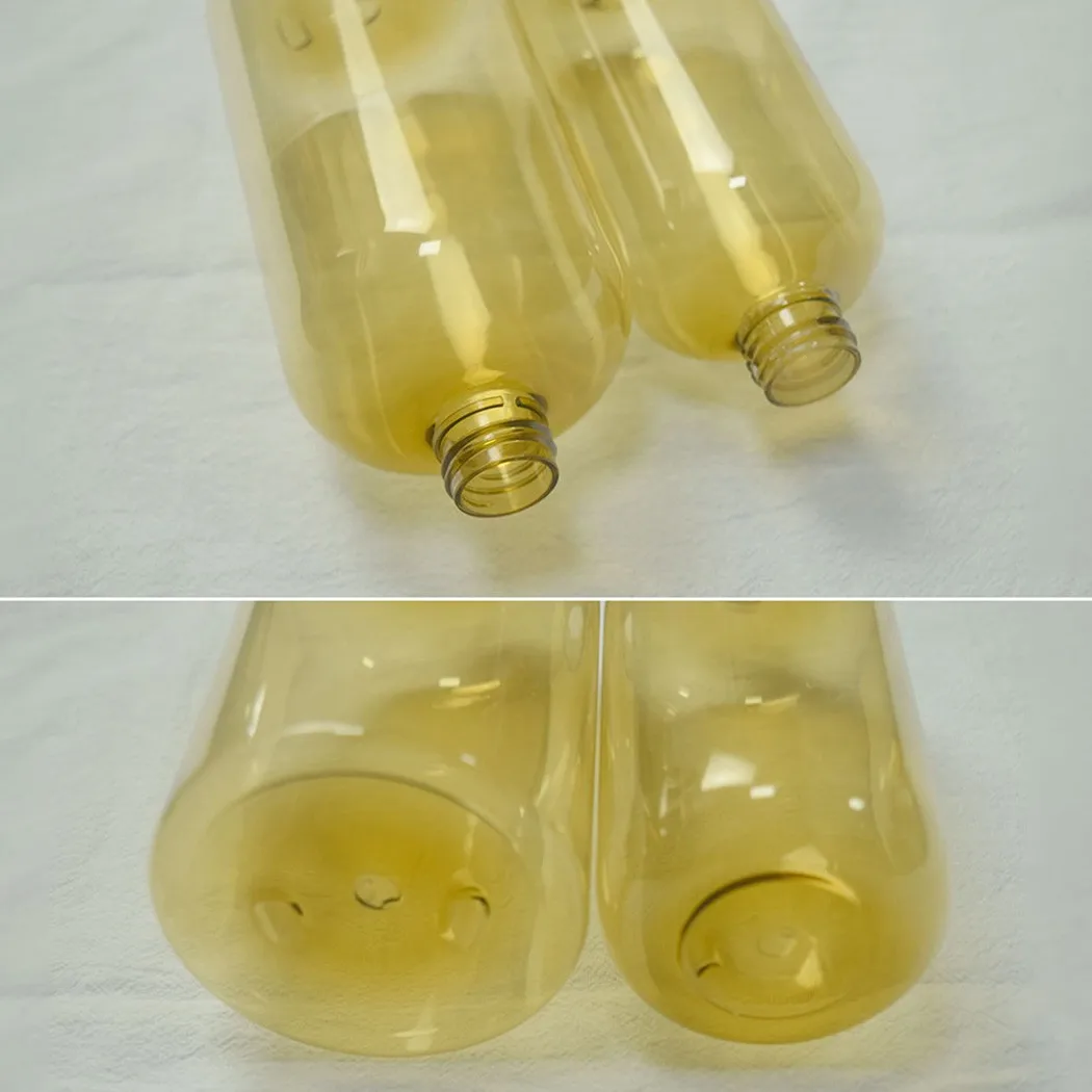 

2 Pcs 300ml 500ml Empty Pump Bottle Tea Transparent Snap PET Bottle Shower Gel Shampoo Conditioner Bottle Soap Dispenser