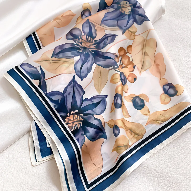 

Fashion Hairband Scarfs For Ladies Square Headband Cute Neck Scarf Cartoon Print Neckerchief Bandana Head Scarves Female 53*53cm