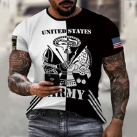 creative 3d print short sleeve men t shirt european and american fashion mens summer round neck streetwear oversized tee